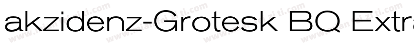 akzidenz-Grotesk BQ Extra Conda字体转换
